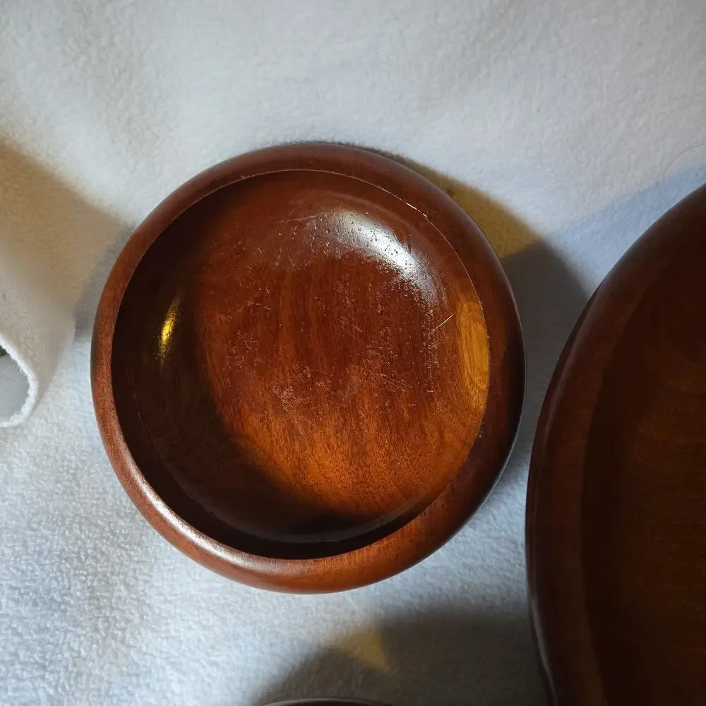 Wooden Bowls Set of 6 Salad And Serving made In USA